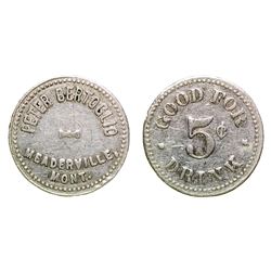 Peter Bertoglio Token (Meaderville, Montana)