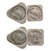 Image 1 : Melstone Odd-Sized Token Trio (Melstone, Montana)