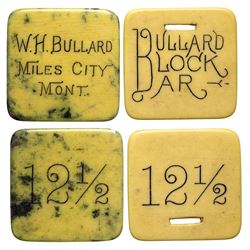 Two Bullard Celluloid Tokens (Miles City, Montana)