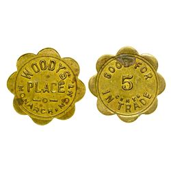 Woody's Place Token (Monarch, Montana)