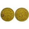 Image 1 : Wensel's Billiard Parlor Token (5c) (Pony, Montana)