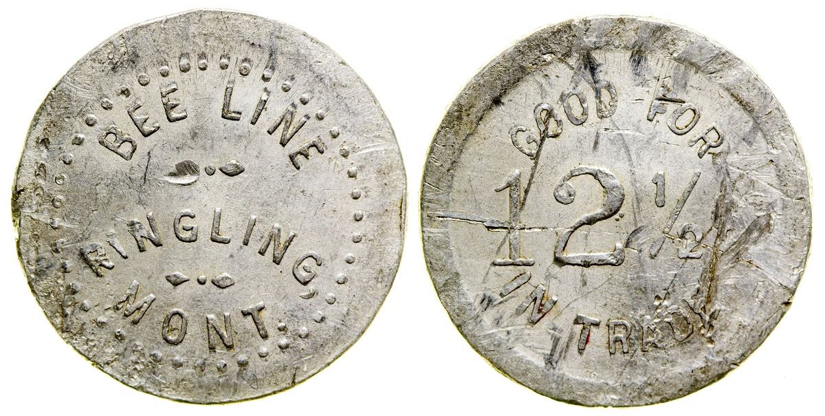 Bee Line Token (Ringling, Montana) - Holabird Western Americana Collections