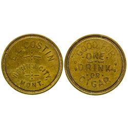 E. L. Costin Token (Virginia City, Montana)