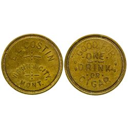 E. L. Costin Token (Virginia City, Montana)