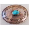 Image 1 : Navajo Sterling Silver & Turquoise Buckle