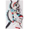 Image 2 : Zuni Dancer Sterling Silver & Multi-Stone Bolo Tie