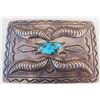 Navajo Sterling Silver & Turquoise Buckle