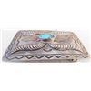 Image 4 : Navajo Sterling Silver & Turquoise Buckle