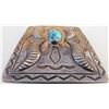 Image 5 : Navajo Sterling Silver & Turquoise Buckle