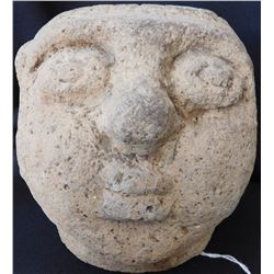 Pre-Columbian Stone Human Head