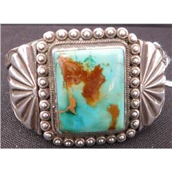 Antique Turquoise and Silver Bracelet