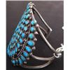 Image 2 : Petit Point Sterling Silver & Turquoise Cuff