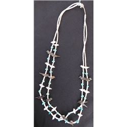 Bird Effigy Heishi Necklace