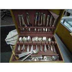 Rambler Rose Sterling Flatware Set - 55 Pcs. Are Rambler Rose