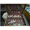 Image 1 : Rambler Rose Sterling Flatware Set - 55 Pcs. Are Rambler Rose