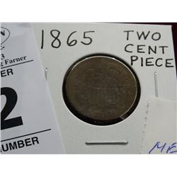 1865 2 Cent Piece