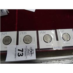 4 Pack of Buffalo Nickels