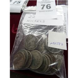 Bag of 22 Buffalo Nickels