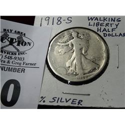 1918-S Walking Liberty Half Dollar