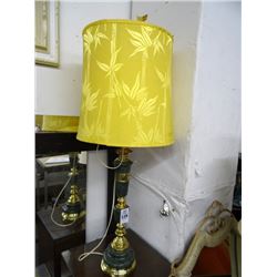 Pair of Brass Accent Lamps & Floor Lamp