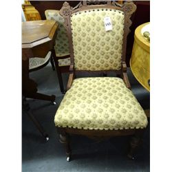 Mahogany Padded Antique Side Chair