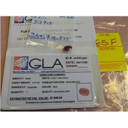 3.27 ct. Cushion Loose Ruby
