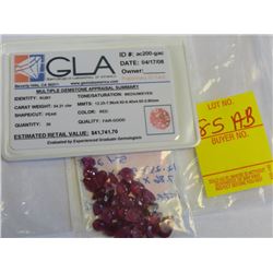 (30) 54.21 ct. Pear Loose Ruby