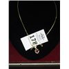 Image 1 : Ladies 14K Yellow Gold Ruby & Diamond Pendant