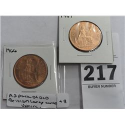 2-Pack of Old British Large Cents