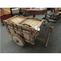 Hand Painted Tea Cart