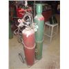 Image 1 : Cutting Torch Set w/ Acetylene Tank & Oxygen Tank