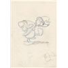 Image 1 : Original Animators Gag Drawing of Donald Duck (Disney, 1960s)