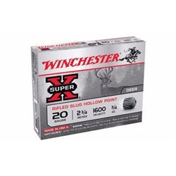 *AMMO* Winchester X20RSM5 Super-X Rifled Lead 20 ga 2.75" 3/4 oz Slug (250 ROUNDS) 020892000421