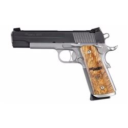 *NEW* SIG SAUER 1911 Traditional 45ACP 5" 8+1 Burled Maple Grip SS/Blk Finish 798681317479