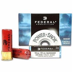 *AMMO* Federal 12Ga Power-Shok 00 Buckshot Low Recoil 2.75" 9 Pellets (200 ROUNDS) 029465016494