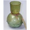 Image 1 : A Roman vase, said to be 1st century AD, the short cylindrical neck above a globular body with a pi.