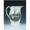 Image 1 : A late 18th century creamware jug printed in black with an oval scene on one side titled 'Seperation