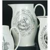 Image 1 : An early 19th century creamware jug printed in black on one side with Apollo riding his chariot of..