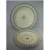 Image 1 : An early 19th century Shorthose creamware plate and another similar, each with arcaded rim outside..
