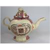 Image 1 : A late 18th century William Greatbatch teapot and cover, the squat baluster sides printed and overp.