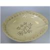 Image 1 : An early 19th century creamware tazza, the oval shape centrally pierced with floral frond within ro.