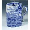 Image 1 : An 19th century Adams blue and white mug printed with 'Cattle Scenery', 12.5cm and another blue and.