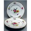 Image 1 : Two early 20th century Copenhagen porcelain plates painted with sprigs and sprays of flowers within.