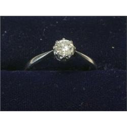 A single stone diamond engagement ring   £350-400...