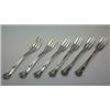 Image 1 : A set of six continental metalwares pastry forks, scroll patterned, stamped 800, 14cm, 5.25oz (6) £3