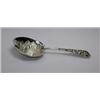 Image 1 : An American metalwares strawberry spoon by Gorham & Co, the large bowl embossed with strawberry fru.