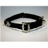 Image 1 : A Victorian ladies' silver mounted leather belt, the silver buckle and other ornamentation by GHJ/J.