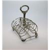 Image 1 : A George IV silver seven bar toast rack by Matthew Boulton, Birmingham 1825on an arched flatwire fra