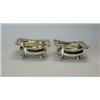 Image 1 : A pair of George III silver salts by Soloman Hougham, London 1809, each of compressed rounded rectan