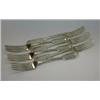 Image 1 : A matched set of six William IV silver fiddle pattern table forks, four by Mary Chawner, London 183.